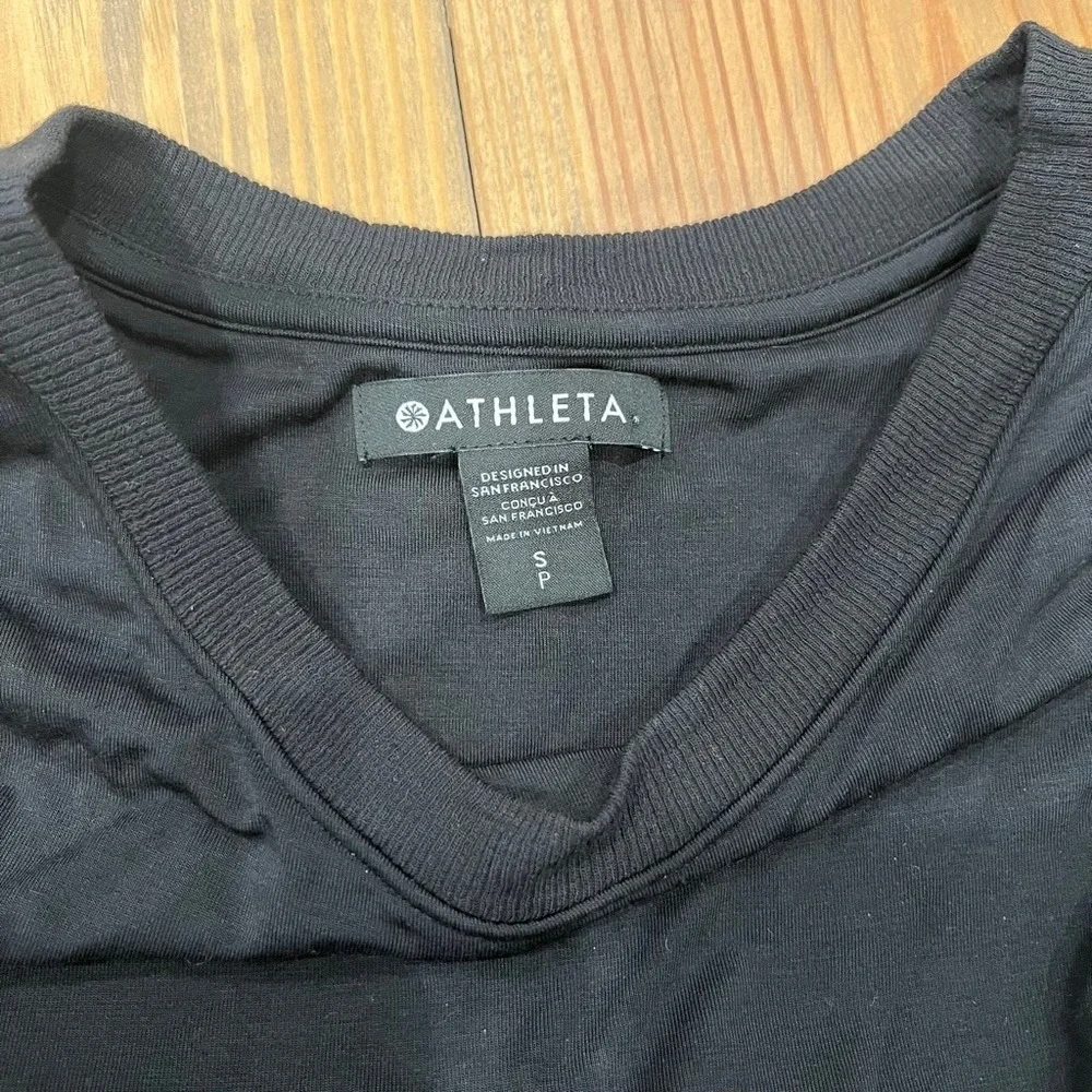 Athleta Santorini Cinch Dress‎ Black Small Pre-loved, 0007 B1 - Picture 12 of 15